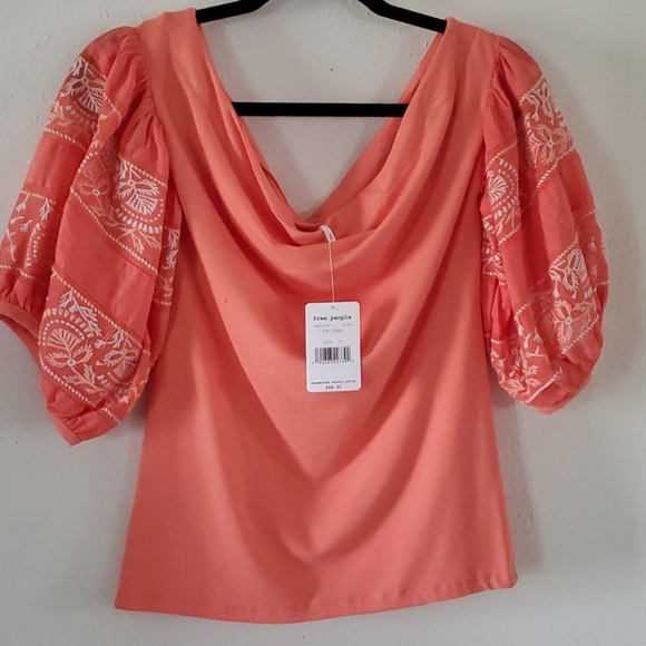 🆕  Free People Rock With It Off-the-shoulder Top - Picture 7 of 7